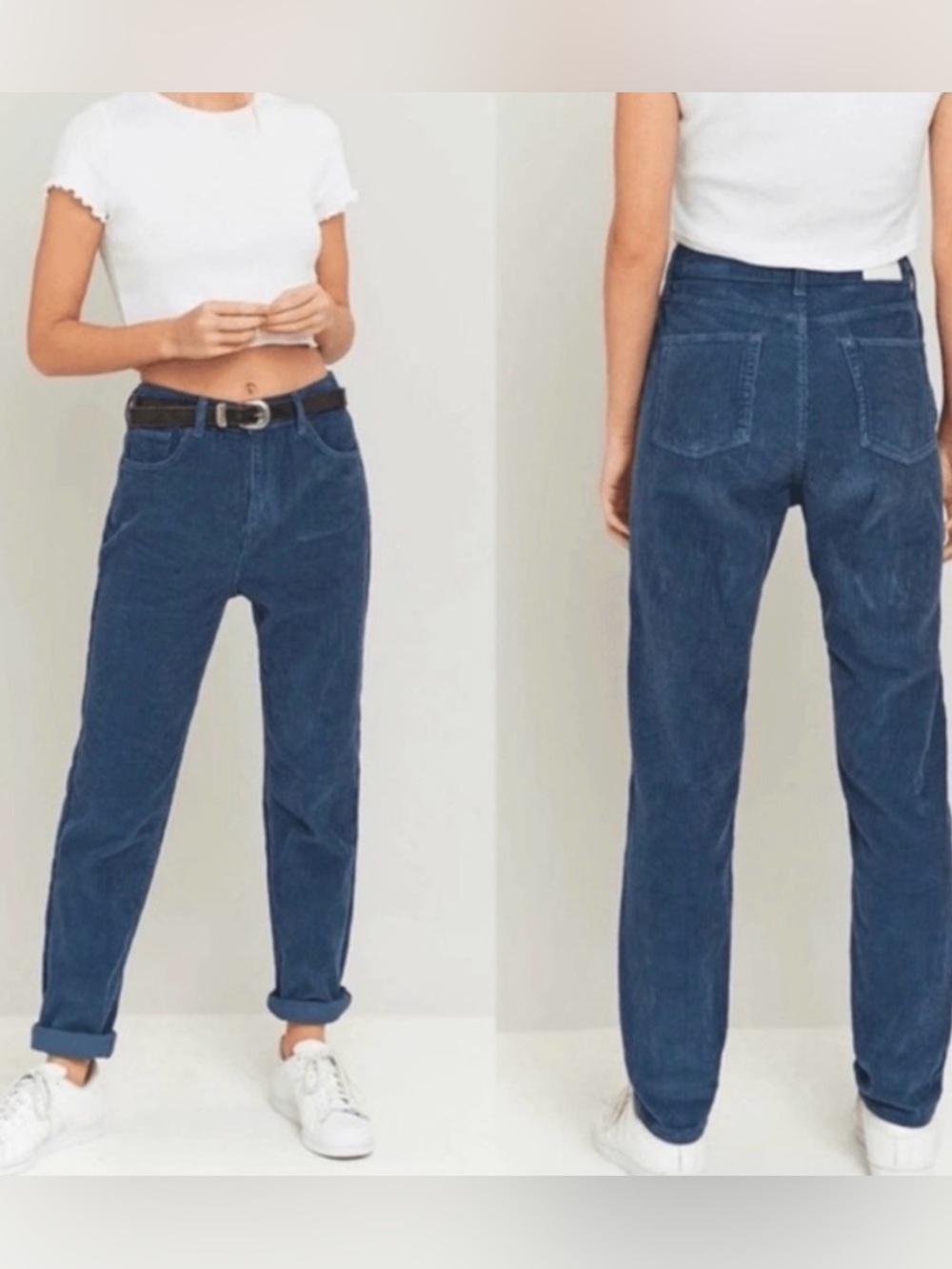 BDG Blue Corded Mom High-Rise Women’s Jeans